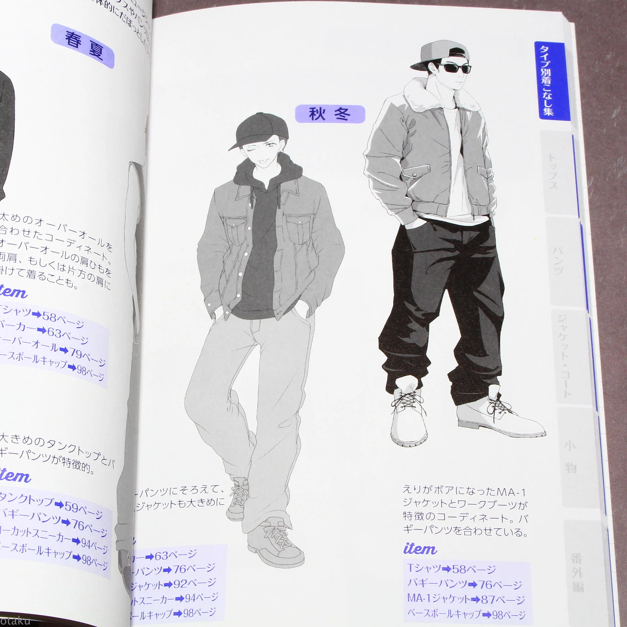 Manga Characters Clothing Illustration Collection - Boys Style - Image 2