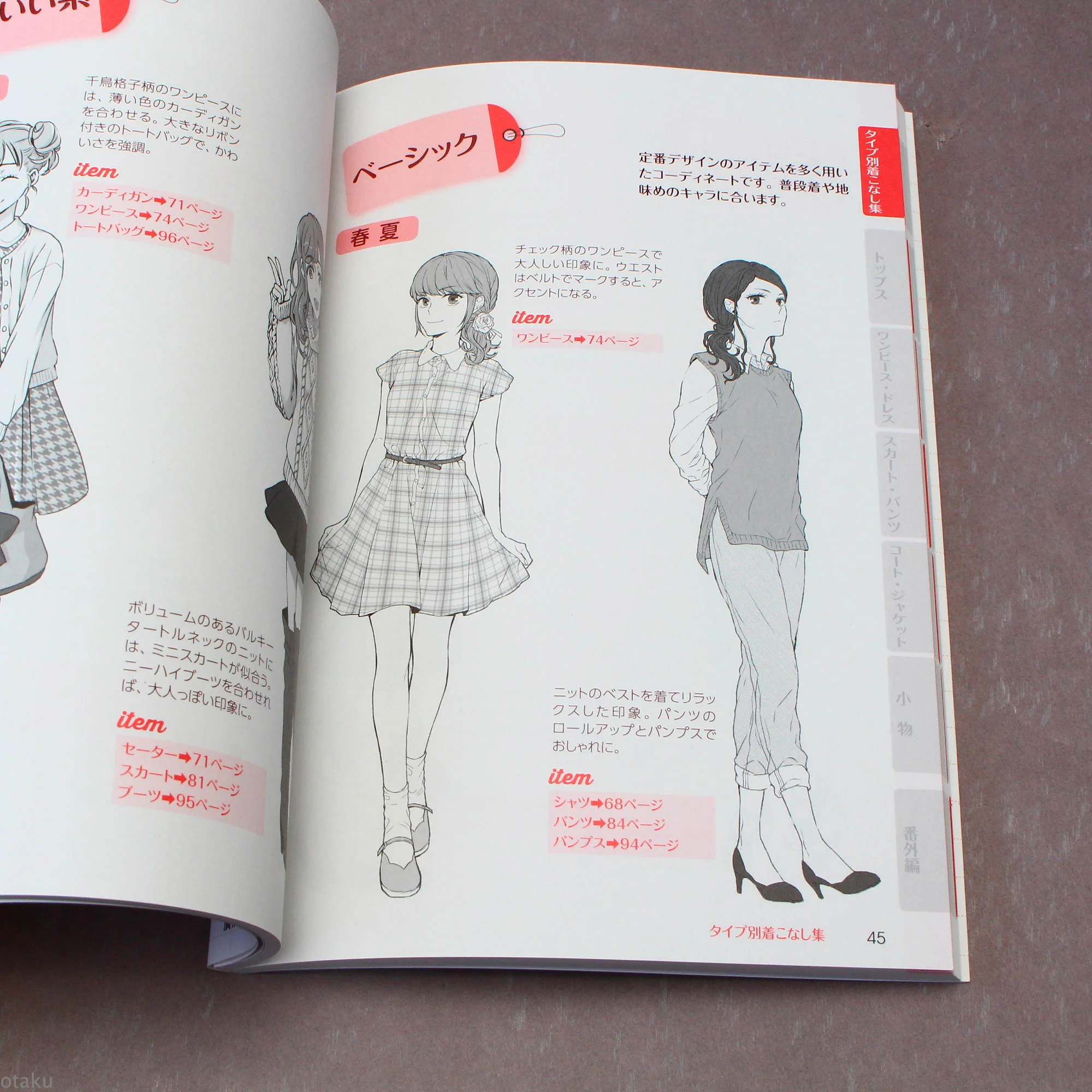 Manga Characters Clothing Illustration Collection - Girls Style - Image 2
