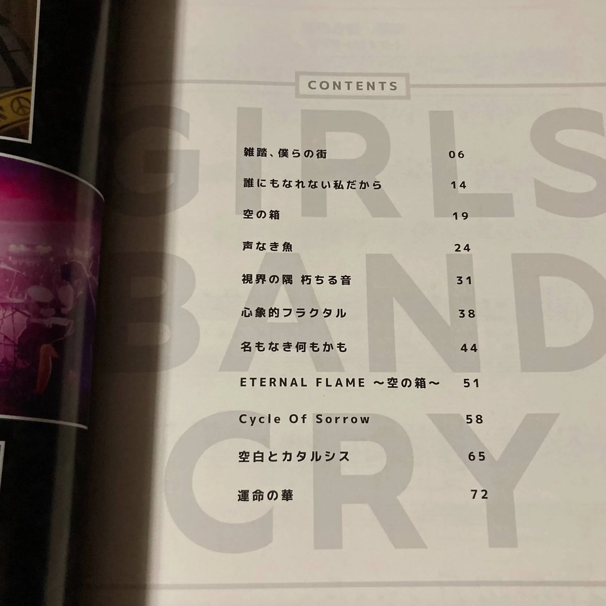 Girls Band Cry TV ANIME Piano Solo Sheet Music Score Book - Image 3