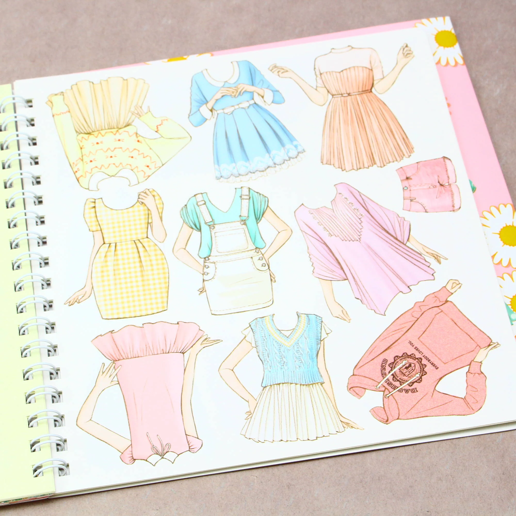 Oshare Note 3 - Kisekae to Nurie / Sticker and Coloring Art Book - Image 3
