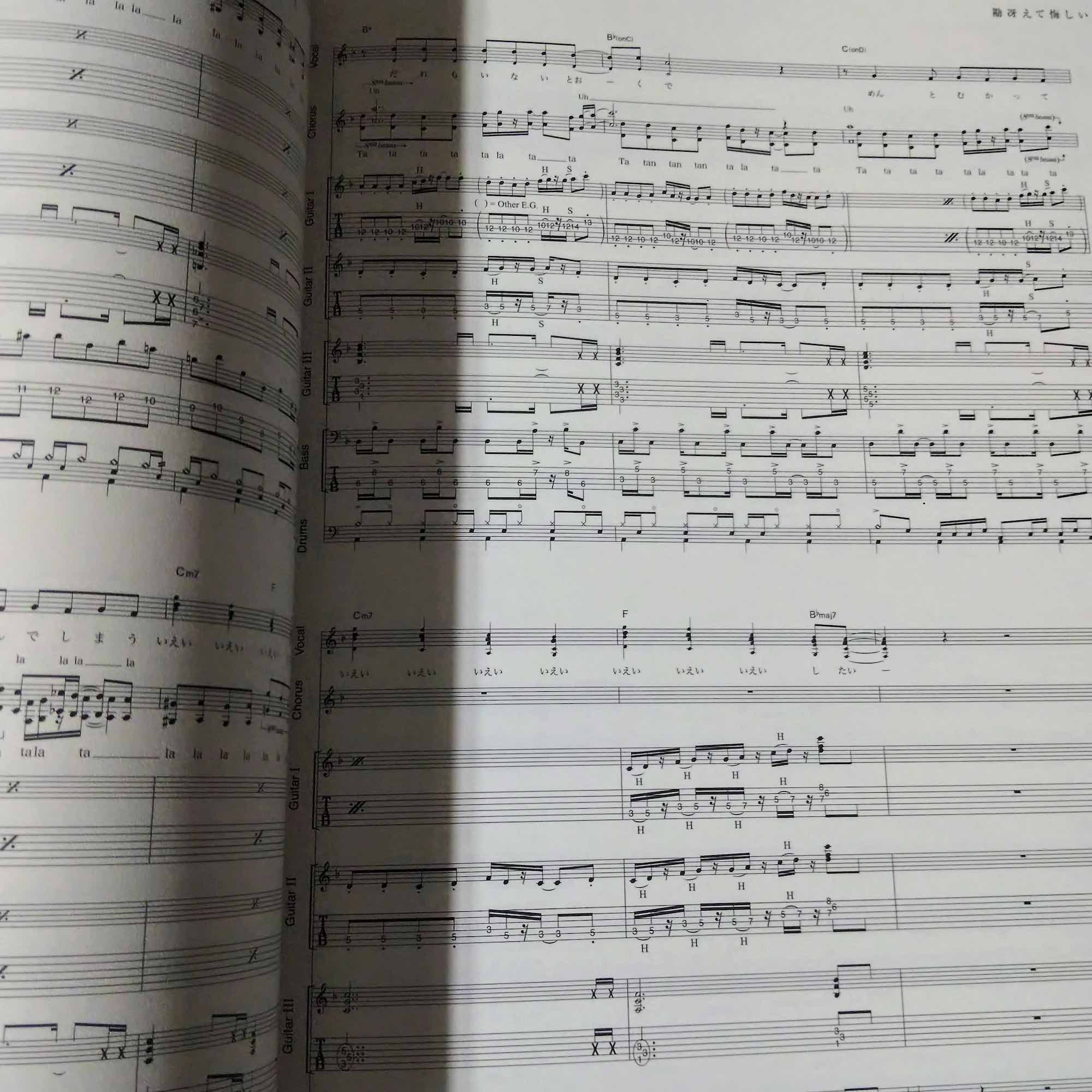Zutomayo - Band Score -  HisohisoBanashi - Image 3