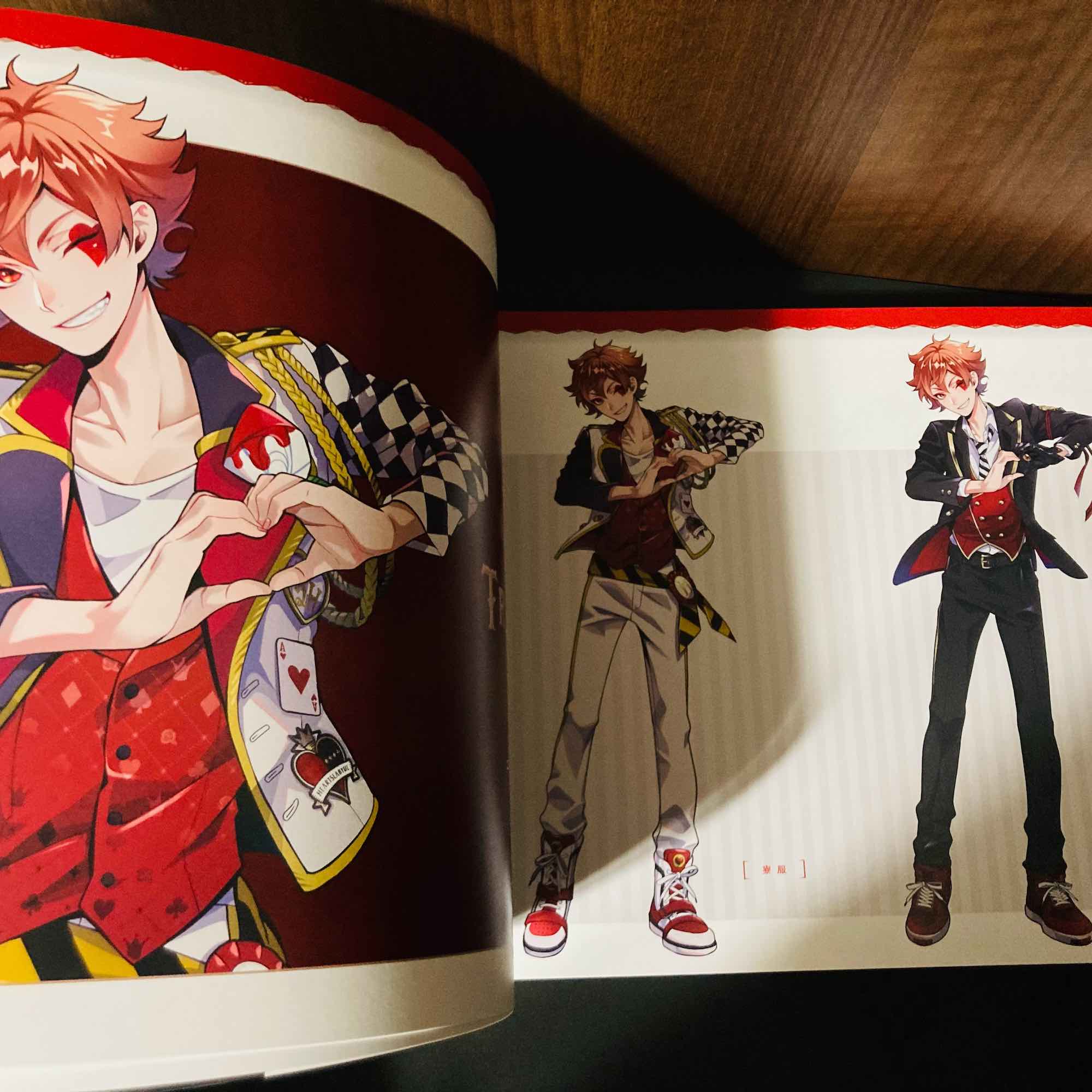 Twisted Wonderland Official Visual Book Card Art + Line Drawing - Image 2