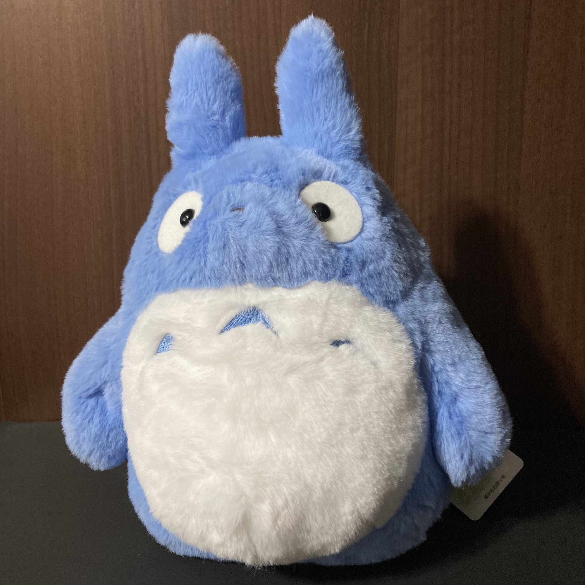 Totoro Blue Plush Soft Fluffy Medium
