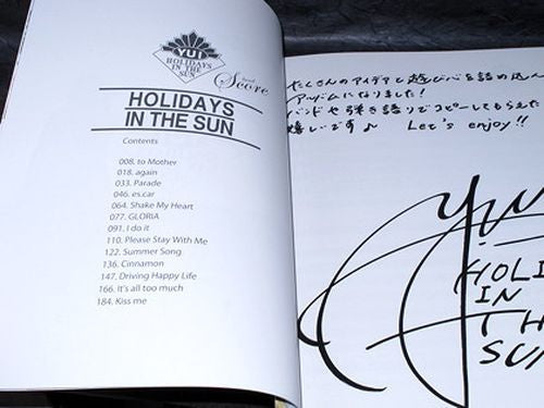 Yui Holidays in the Sun Band Score Book - Image 3